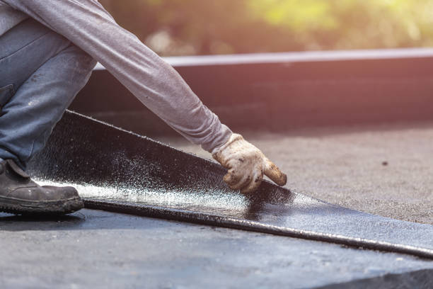 Professional Waterproofing technician working in Frederick, PA